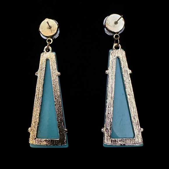 Blue Pineapple Earrings - Picture 2 of 5